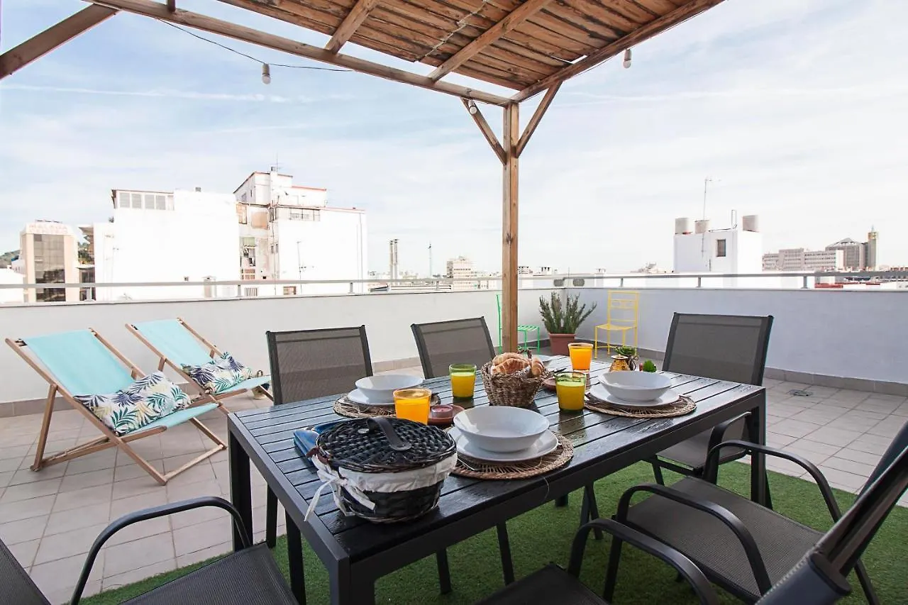 Malaga Center Flat Terrace & Parking Apartamento